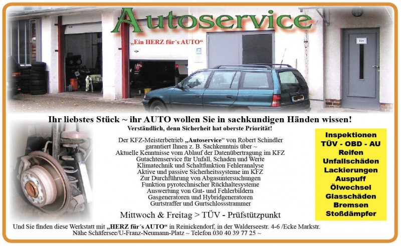 121 wp 15 Autoservice Schindler kfz-Werkstatt